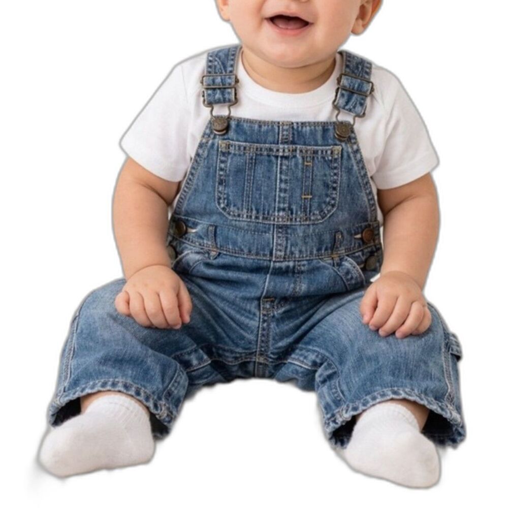 🔥 5 for $30 🔥 Baby Gap Baby Denim Overalls | Size 6–12 Months